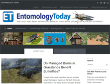 Tablet Screenshot of entomologytoday.org